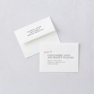 Classic Circled Calendar Date Save the Date Petite Cards Pure White Signature smooth Blank No Standard
