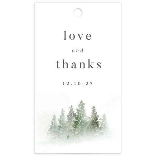 Mountain Mist Favor Gift Tags - 
