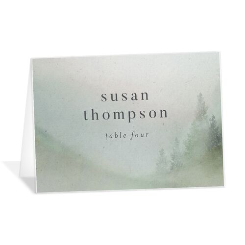 Mountain Mist Place Cards - Green