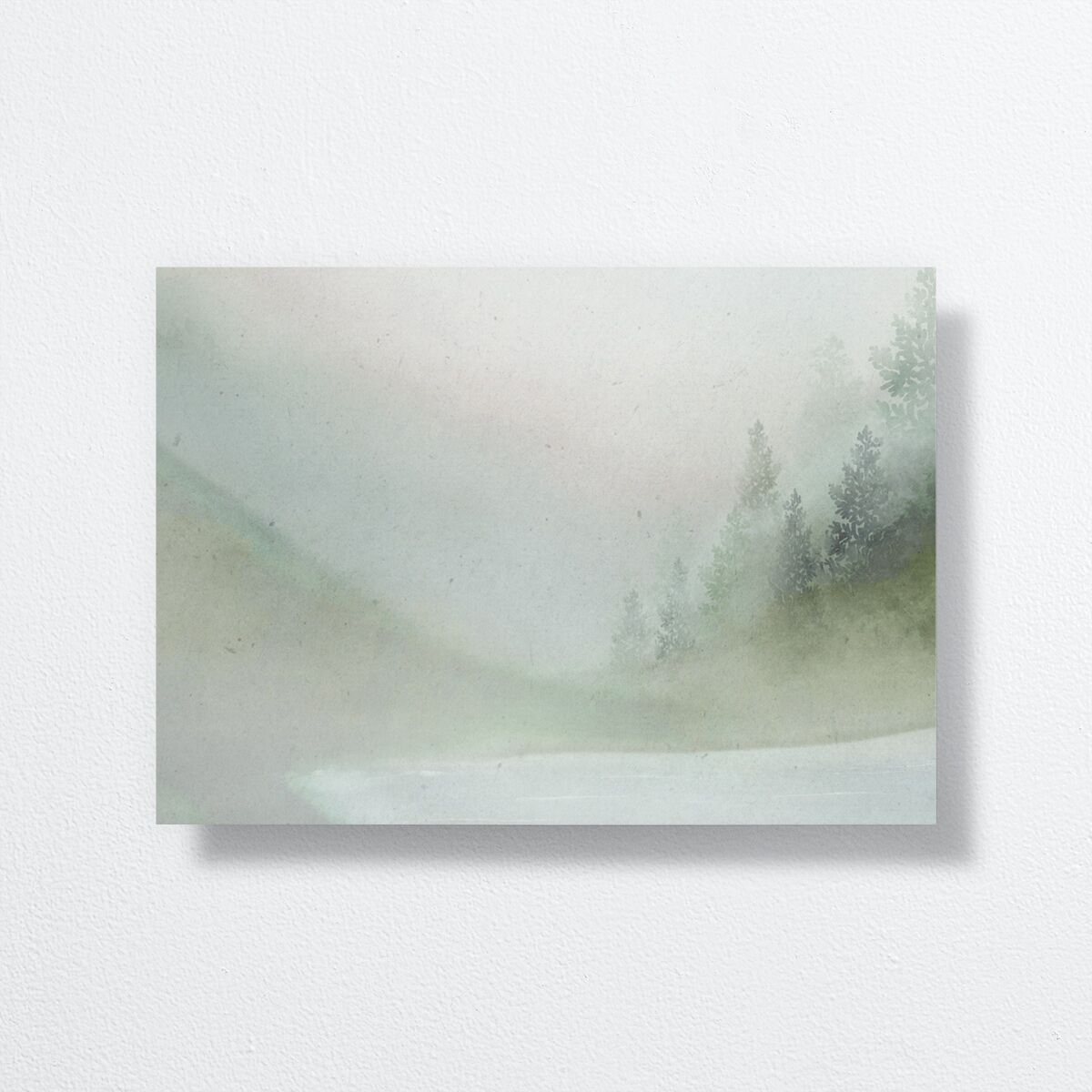 Mountain Mist Rehearsal Dinner Invitations Dusty Blue Signature