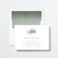 Mountain Mist Rehearsal Dinner Invitations Dusty Blue Signature