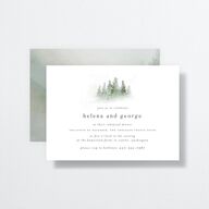 Mountain Mist Rehearsal Dinner Invitations Dusty Blue Signature
