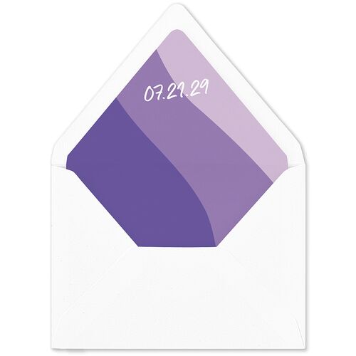 Color Pop Retro Photo Euro Envelope Liners Lavender Luxe