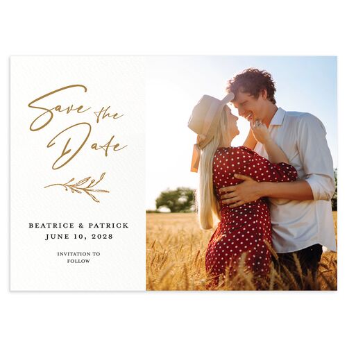 Rustic Setting Save The Date Cards Driftwood Signature smooth Blank No Standard