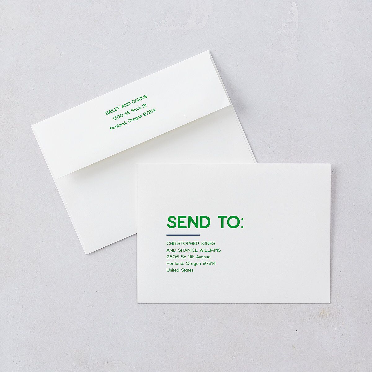 Hand Drawn Party Rehearsal Dinner Invitations Jewel Green Signature Blank Standard