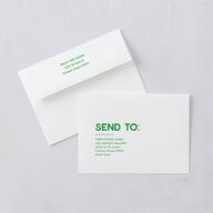Hand Drawn Party Rehearsal Dinner Invitations Jewel Green Signature Blank Standard
