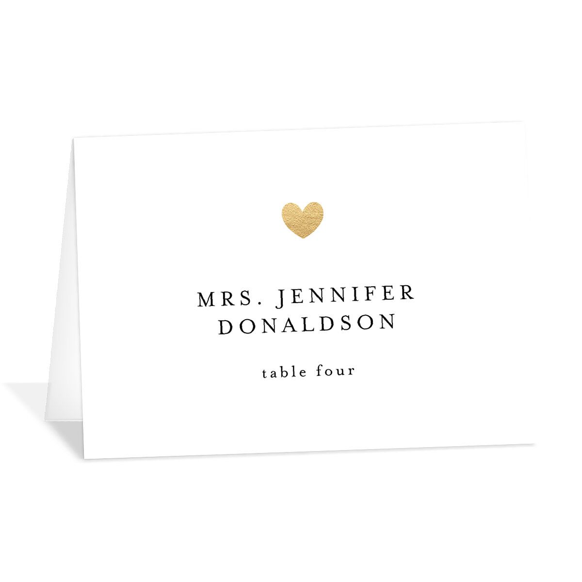 Dainty Heart Place Cards