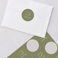 Sunflower Wedding Stickers Cream