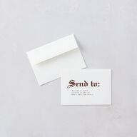 Editorial Gothic Till Death Wedding Response Cards Charcoal Signature Standard