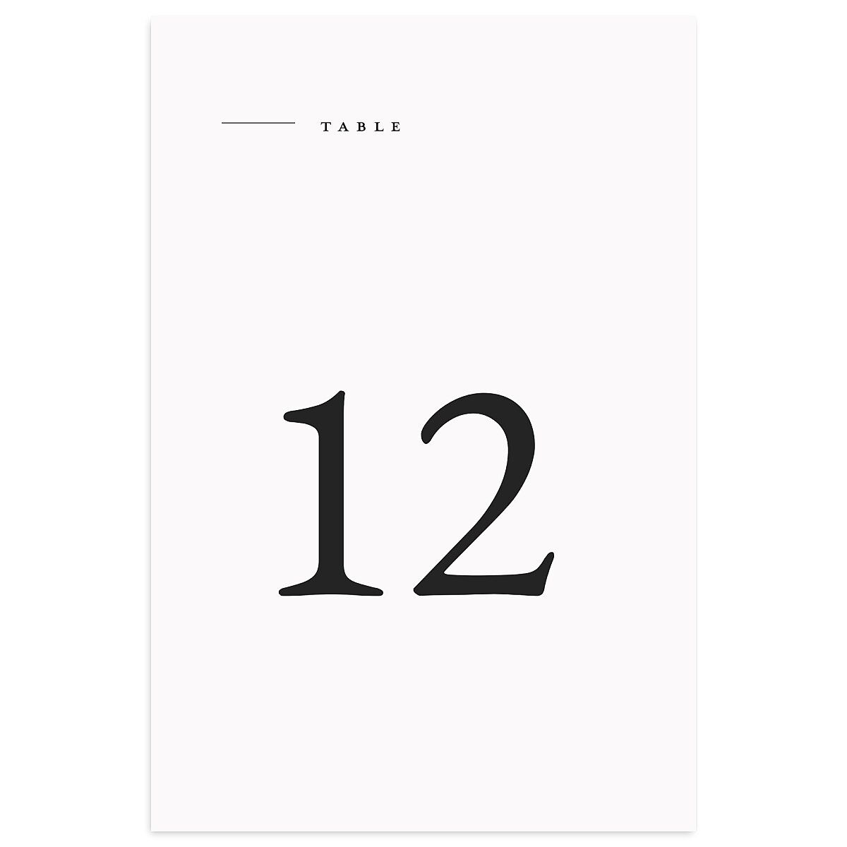 Floral Sketch Table Numbers