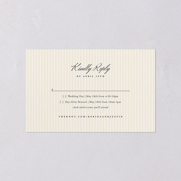 Vintage Lace All-in-One Wedding Invitations Burgundy Signature Light Both Recipient and Return Addresses No