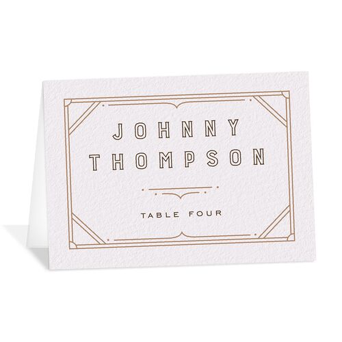 Iconic Mountain Place Cards Deep Bronze Signature
