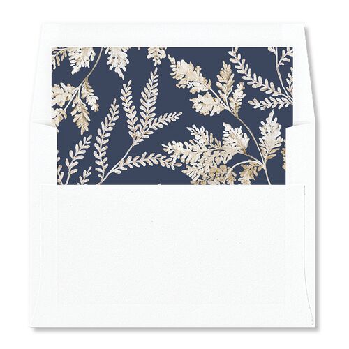 Dried Blooms Envelope Liners Moody Blue Standard