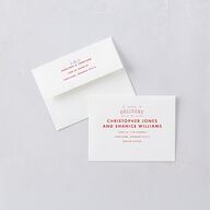 Cinematic Thank You Card Envelopes Lily White Both Recipient and Return Addresses Signature Standard