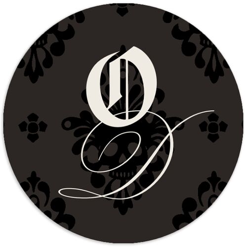 Til Death Gothic Photo Wedding Stickers Sand Circle
