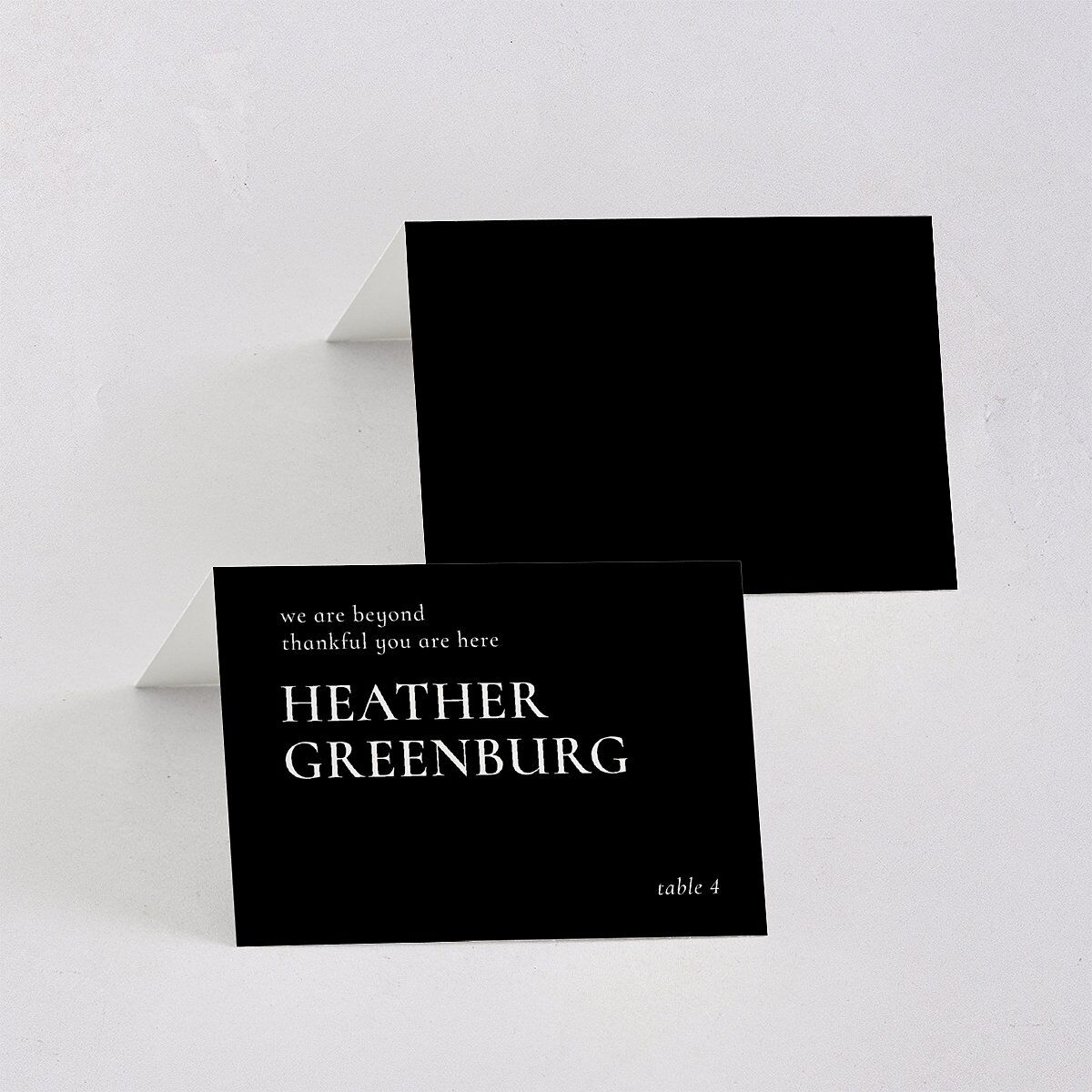 Magazine Cover Place Cards Licorice Signature