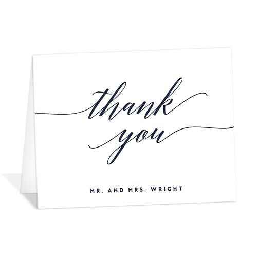 We Do Thank You Cards Navy