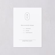 Southern Oak Tree Wedding Response Cards Pure White Signature Standard