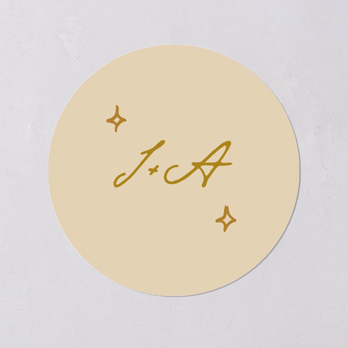 Hand Drawn Cake Wedding Stickers Dark Camo Circle