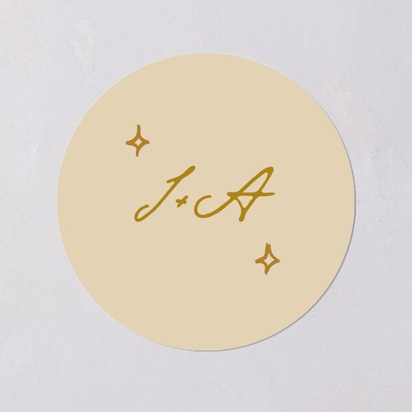 Hand Drawn Cake Wedding Stickers Dark Camo Circle