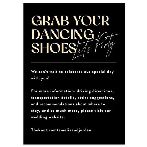 Wedding of the Century Wedding Enclosure Cards Midnight Signature Standard