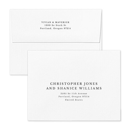 Elegant Eucalyptus Botanical Save the Date Magnet Envelopes White Midnight Recipient Address Signature Standard