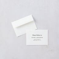 Romantic Ampersand Wedding Response Cards Pure White Gold Signature