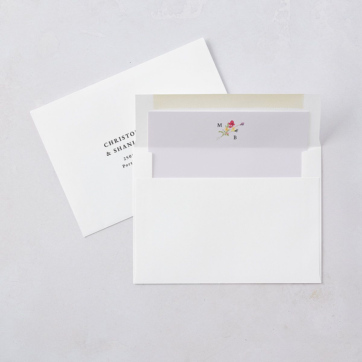 Wildflower Arch Envelope Liners Pure White Standard