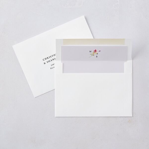 Wildflower Arch Envelope Liners Pure White Standard