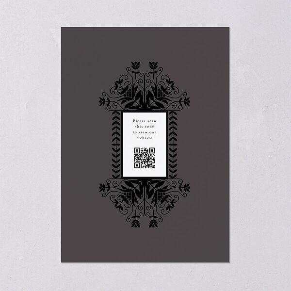 Medieval Elegance Wedding Invitations Gold Midnight Signature Blank No Standard