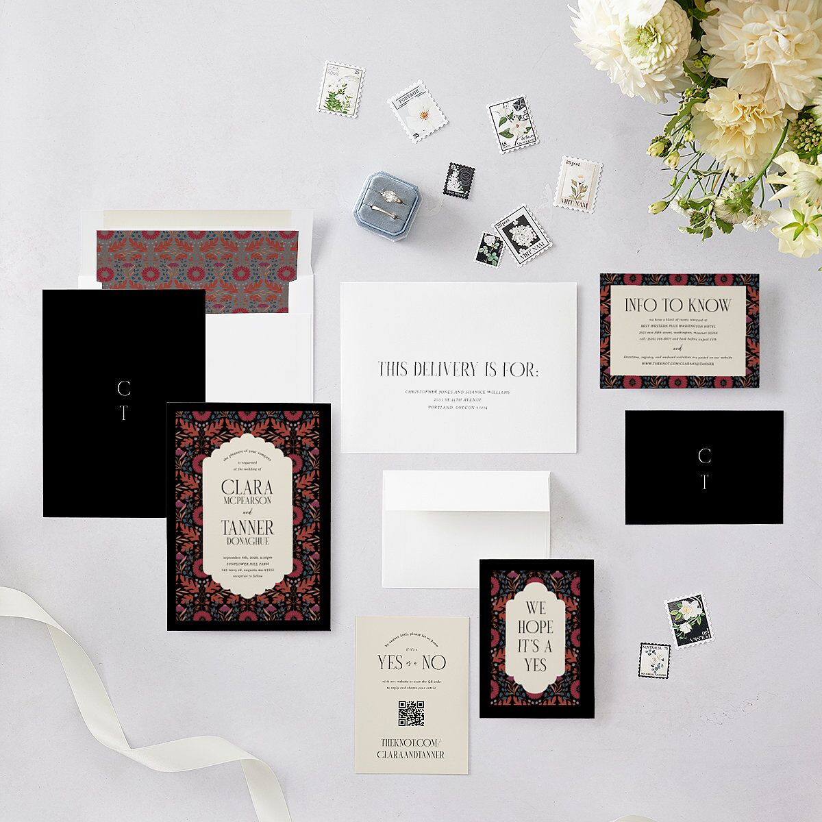 Ornate Garden Wedding Invitations — view 5