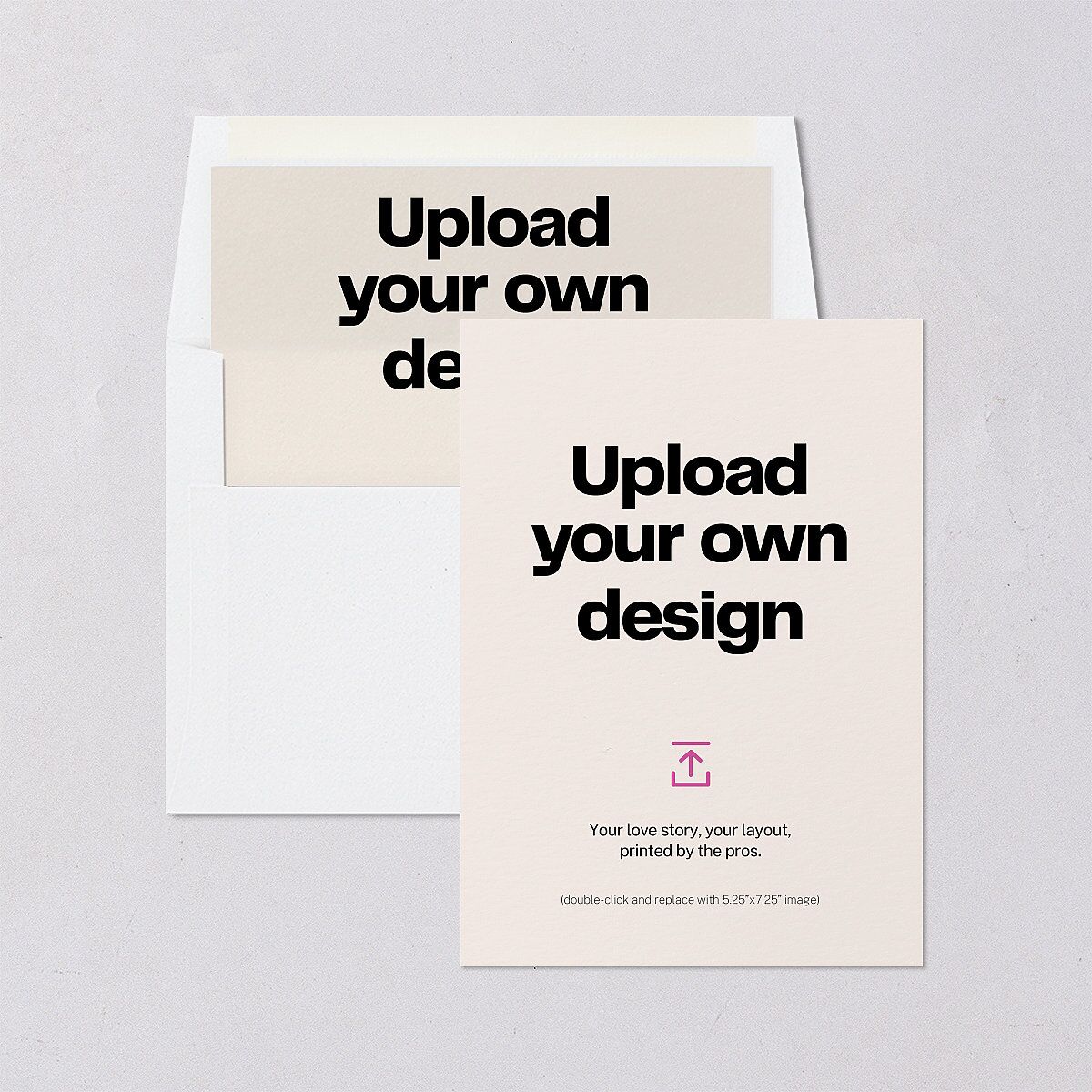 Upload Your Own Design Portrait Photo Bridal Shower Invitations Pure White Signature Blank Standard