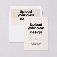 Upload Your Own Design Portrait Photo Bridal Shower Invitations Pure White Signature Blank Standard