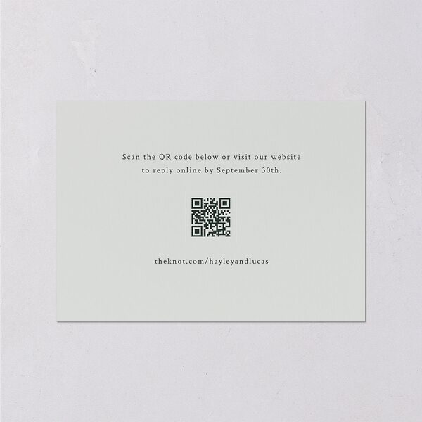 Crystal Forest Wedding Response Cards Hunter Green Signature Standard