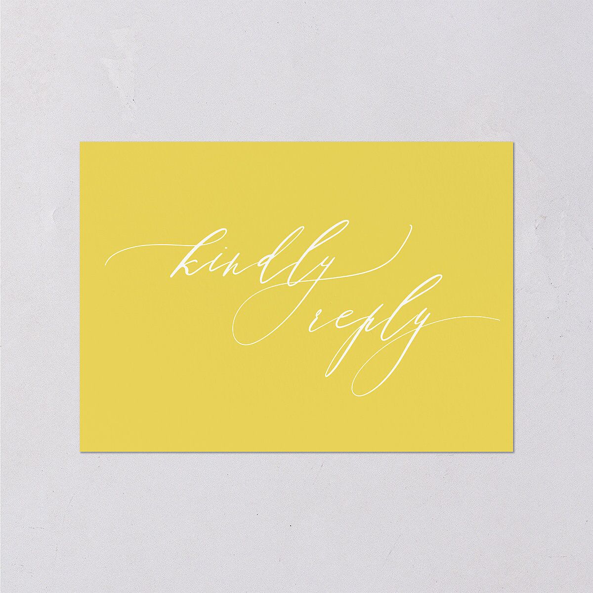 Botanical Lemon Wedding Response Cards Buttercup Signature Standard