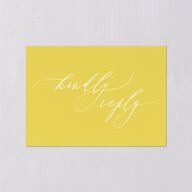 Botanical Lemon Wedding Response Cards Buttercup Signature Standard