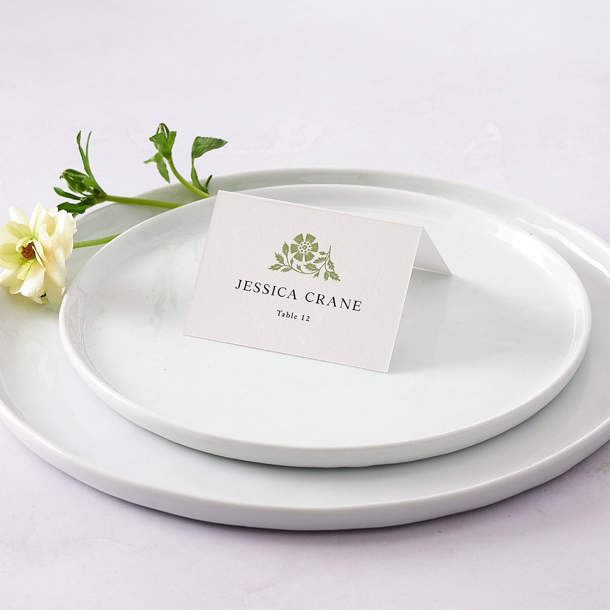 Block Print Place Cards Meadow Signature