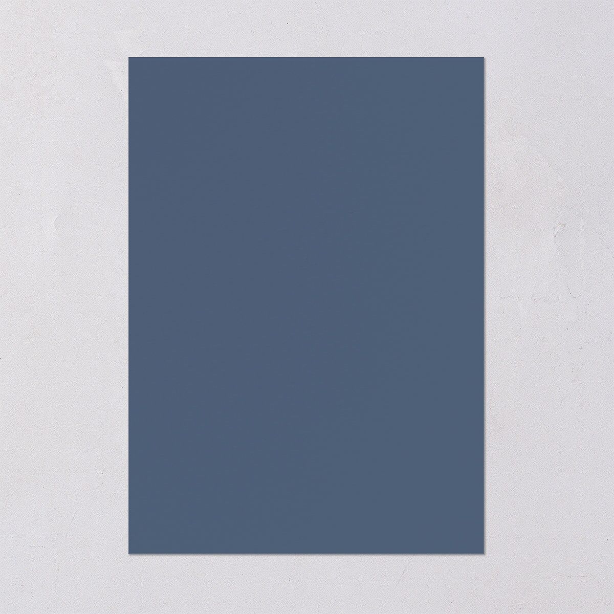 Simple Gallery Save the Date Cards French Blue Signature smooth Blank No Standard