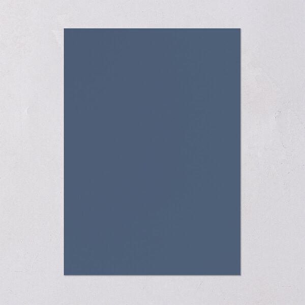 Simple Gallery Save the Date Cards French Blue Signature smooth Blank No Standard