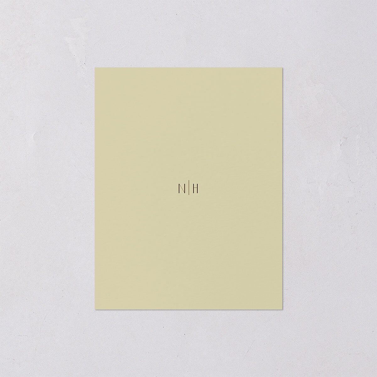 Vintage Nouveau Save the Date Petite Cards Pear Signature smooth Blank No Standard