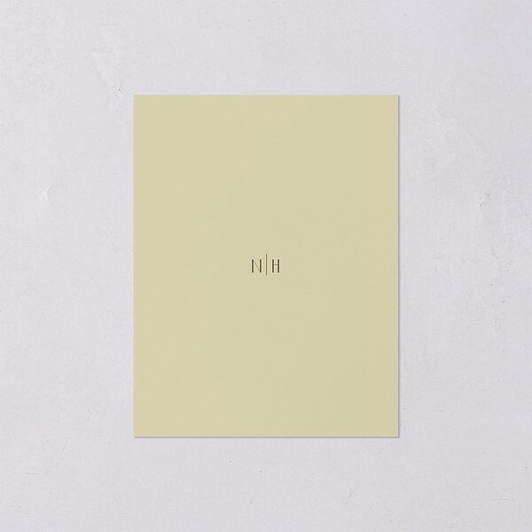 Vintage Nouveau Save the Date Petite Cards Pear Signature smooth Blank No Standard