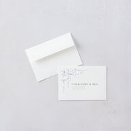 Enchanted Evening Wedding Response Cards Dark Navy Signature Standard