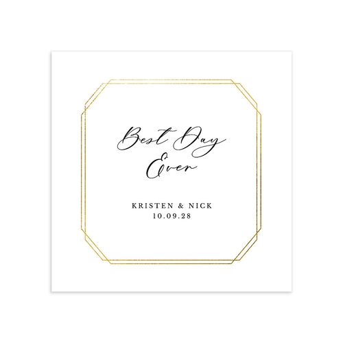Eucalyptus Frame Cocktail Napkins White Pure White Napkin Uncoined