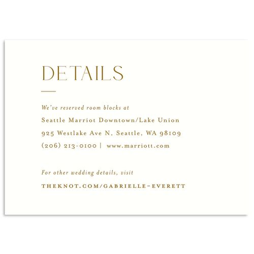 Opposites Attract Wedding Enclosure Cards Umber Signature