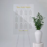 Medieval Renaissance Acrylic Seating Chart Large Moss Standard Acrylic L Seating