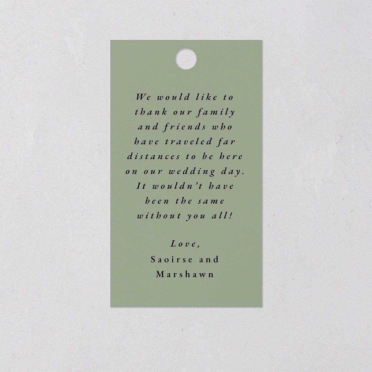 Dainty Frame Favor Gift Tags Thyme Signature