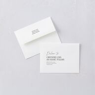 Vintage Film Reel Photo Strip Save the Date Petite Card Envelopes Pure White White Both Recipient and Return Addresses Signature Standard
