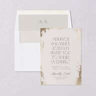 Metallic Edge Envelope Liners Standard Champagne Liner