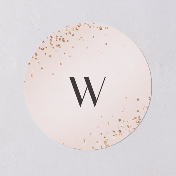 Sparkling Romance Wedding Stickers Moody Blue Circle