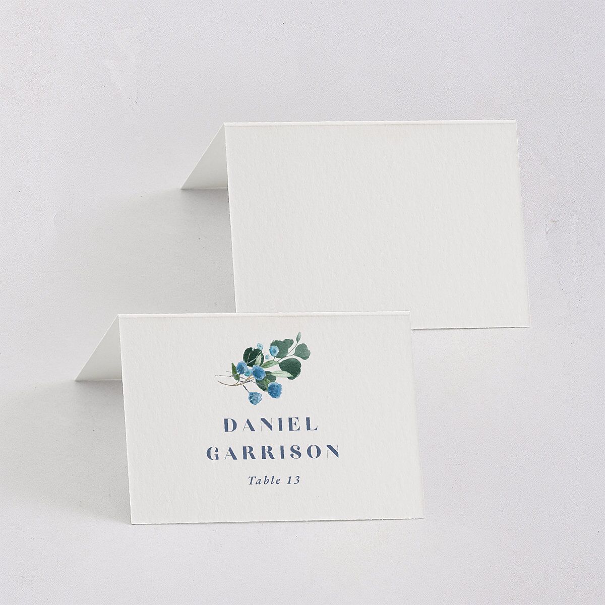 Rustic Greenery Place Cards Cornflower Signature